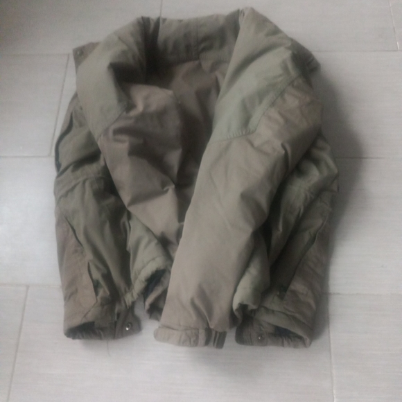 LL Bean Warm-up Jacket Fleece Lined Full Zip Mens Size Large Brown - Picture 3 of 10